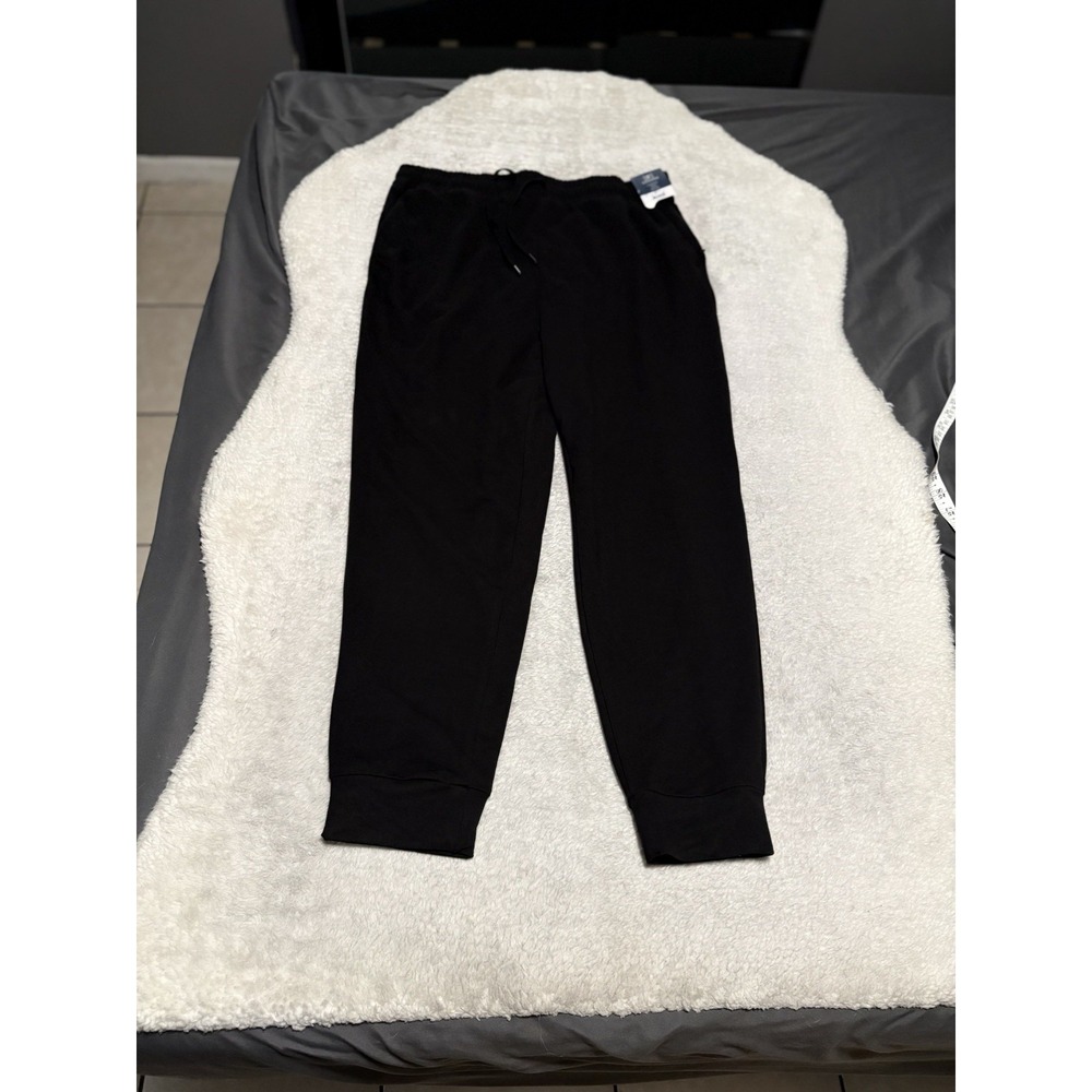 George Men's Black Lounge Joggers Size Large Sweatpants NWT